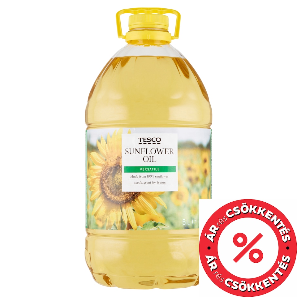 Tesco finomított napraforgó-étolaj 5 l