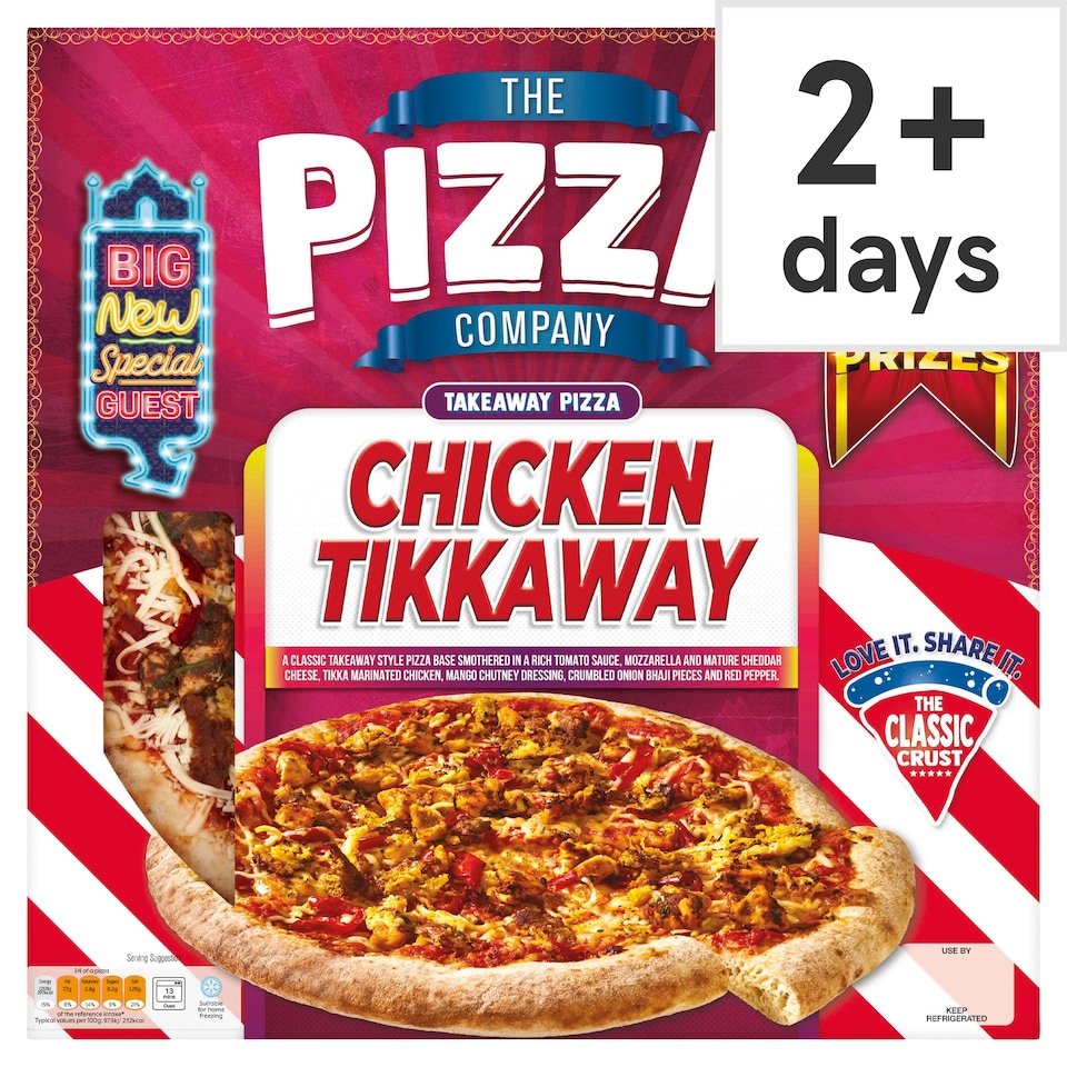 The Pizza Company Takeaway Pizza - Chicken Tikkaway 545g