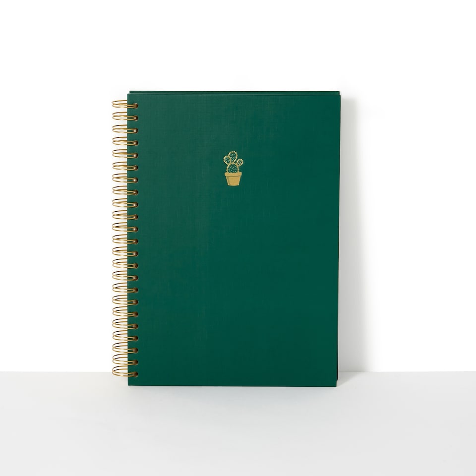 image 1 of Paperchase Icons A4 Notebook - Cactus