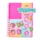 image 1 of Taggeez Customisable Notebook & Charms Pink