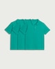 image 3 of F&F School Boys 3-Pack Pure Cotton Regular Fit Polo Shirts in Jade
