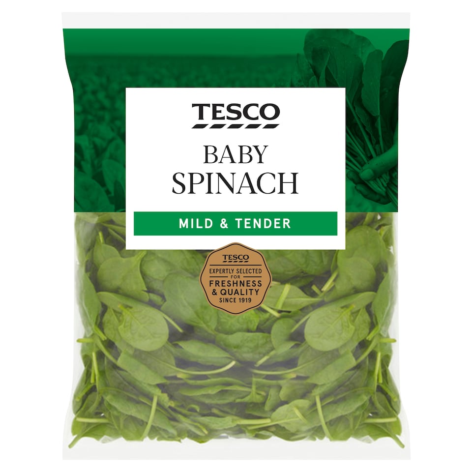 image 1 of Tesco Baby Spinach 250G