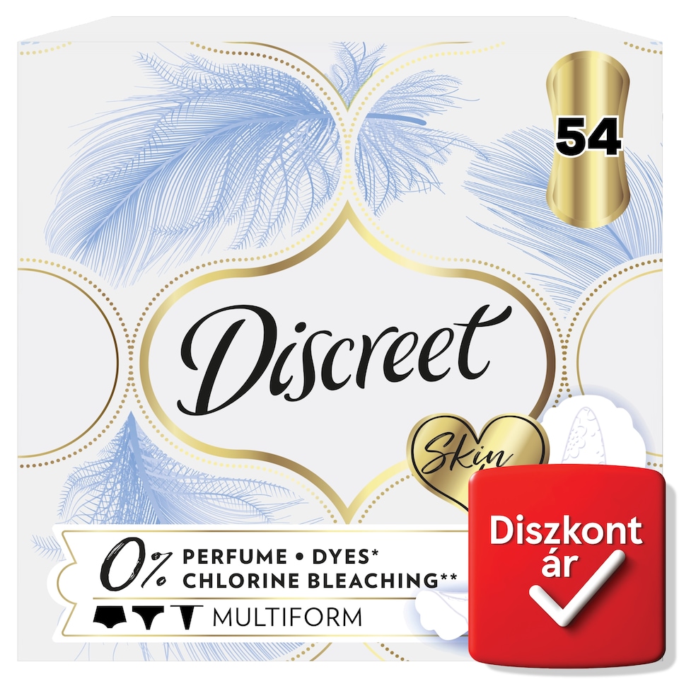Discreet Légáteresztő Multiform 0%-os Skin Love Tisztasági Betétek  1. kép