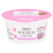 Tesco British Soured Cream 150Ml