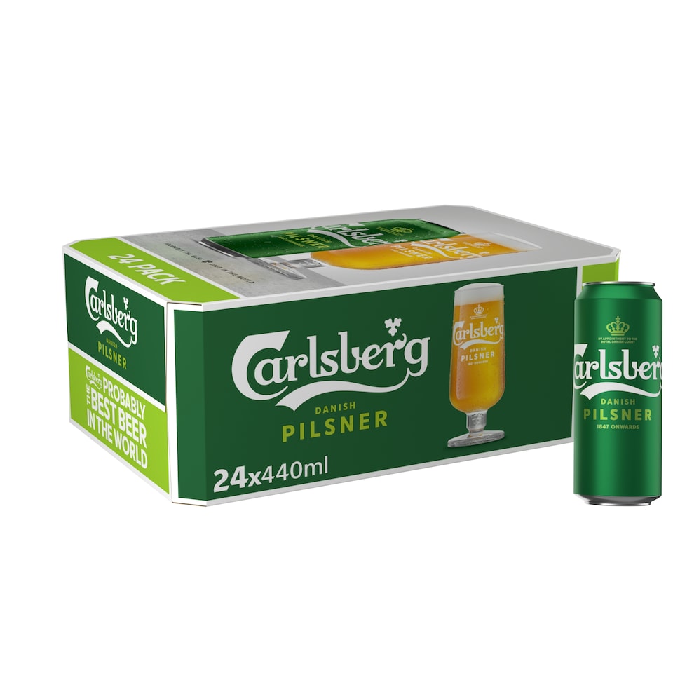 image 1 of Carlsberg Danish Pilsner Lager Beer 24x440ml