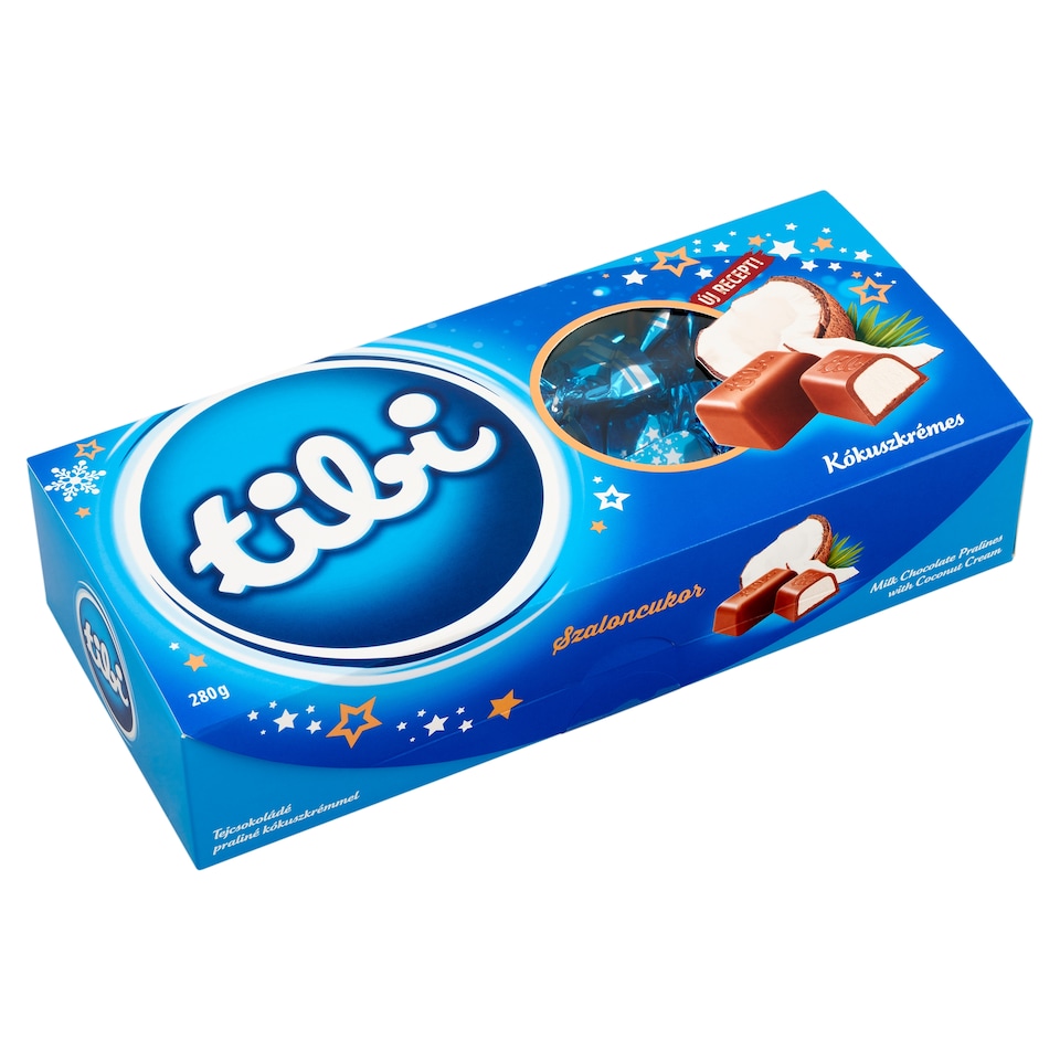 Tibi tejcsokoládé praliné kókuszkrémmel szaloncukor 280 g