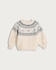 image 4 of F&F Girls Knitted Fair Isle Christmas Jumper in Multi