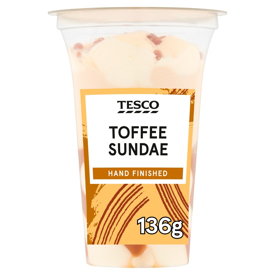 Tesco Toffee Sundae Dessert 136G