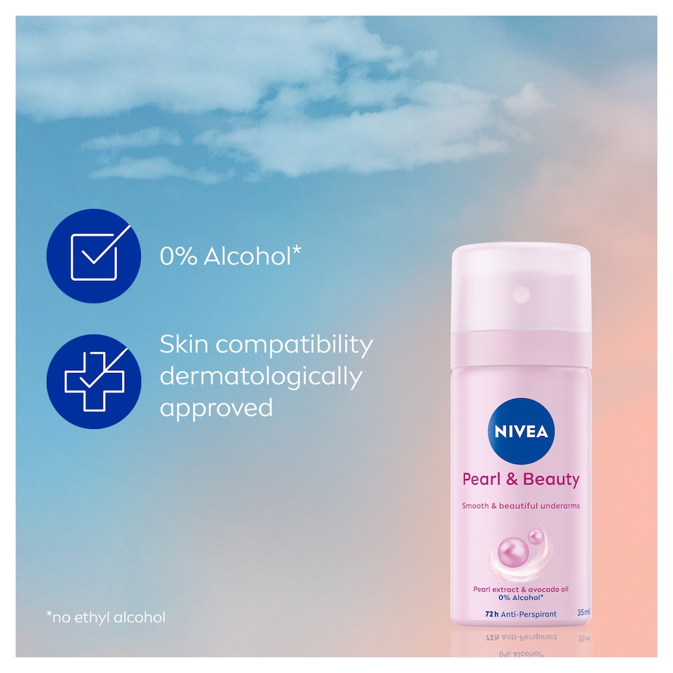 image 1 of NIVEA Pearl & Beauty Anti-Perspirant Deodorant Spray 35ml