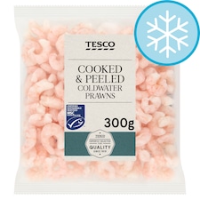 Tesco Cooked & Peeled Prawns 300G