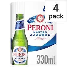 Peroni Nastro Azzurro 4X330ml Bottles