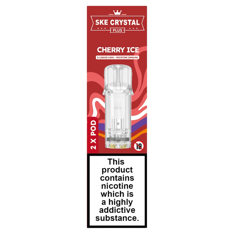 SKE Crystal Plus Cherry Ice 2x PODs 20mg/2ml