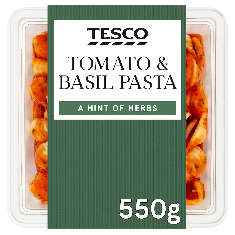 Tesco Tomato & Basil Pasta Salad 550G