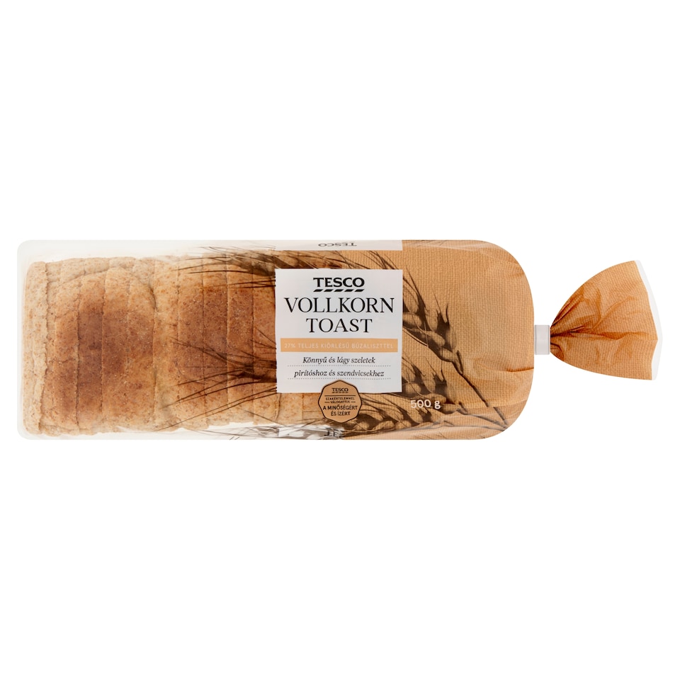 Tesco Vollkorn Toast with Whole-Grain Wheat 500 g