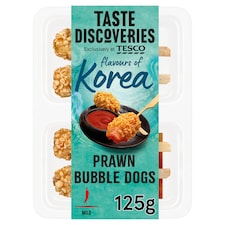 Tesco Taste Discoveries Flavours Of Korea Prawn Bubble Dogs 125g