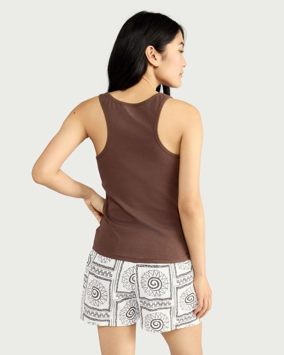 image 1 of F&F Cotton Rich Printed Short Pyjama Set in Multi Brown
