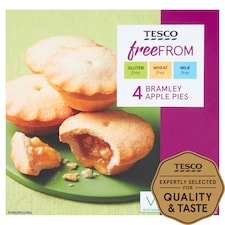 Tesco Free From Bramley Apple Pies 4 Pack
