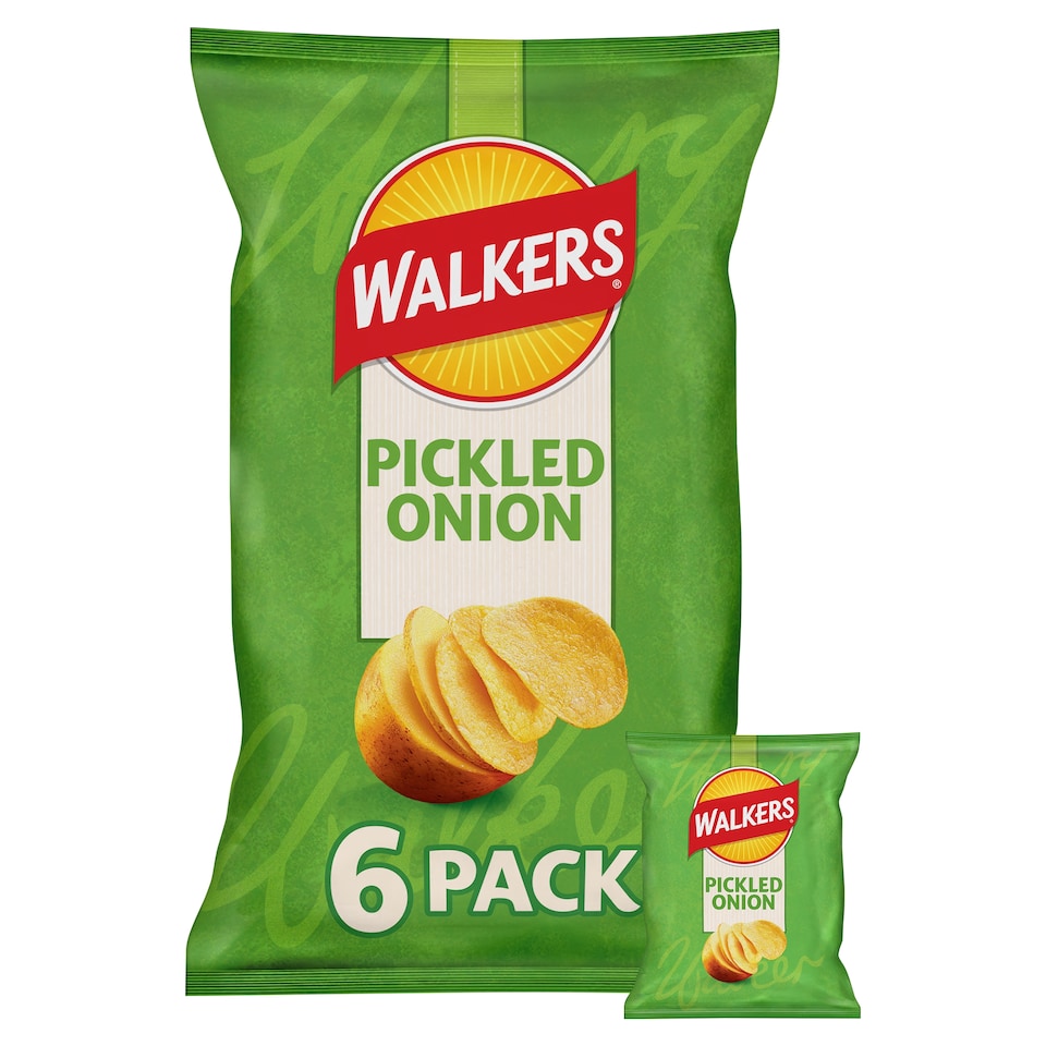 image 1 of Walkers Picked Onion Crisps Multipack 6 x 25g