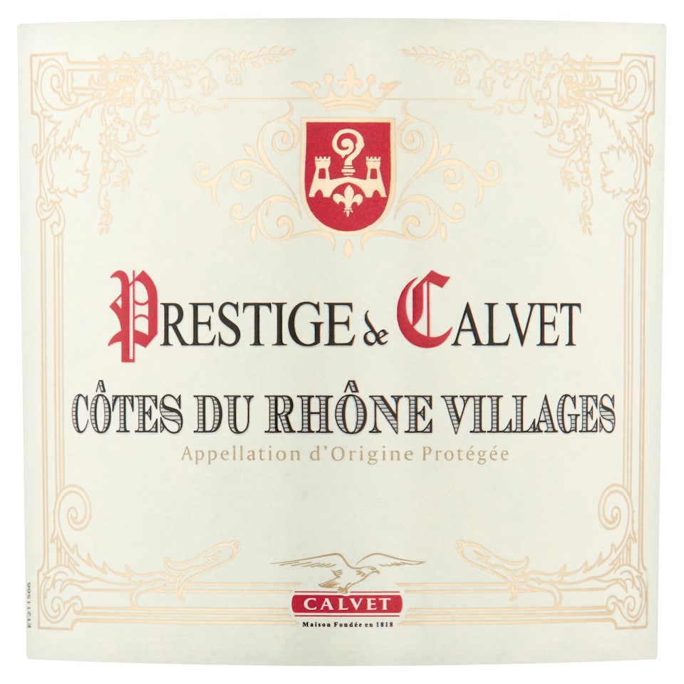 image 1 of Calvet Prestige Côtes du Rhône Villages Red Wine 75cl