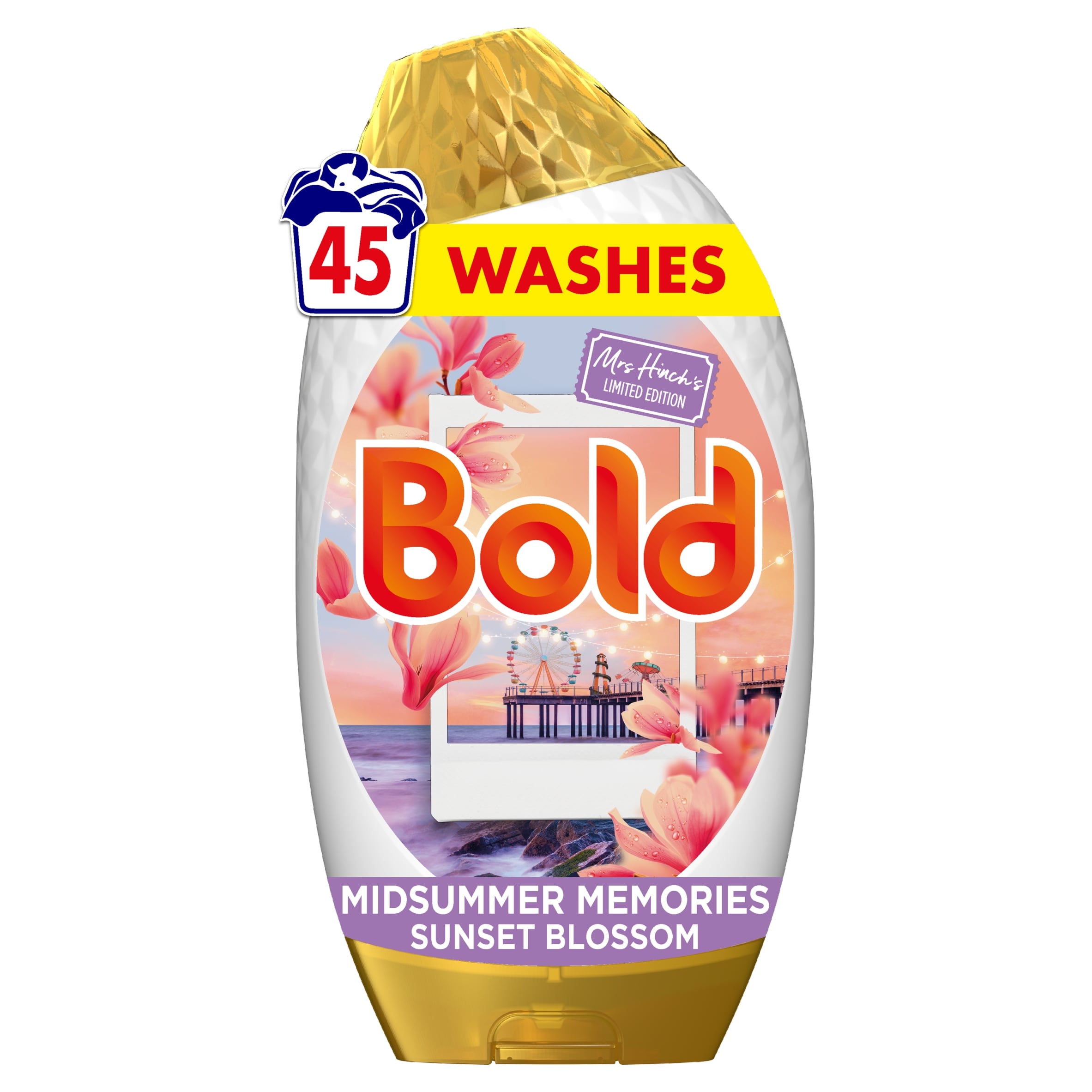 Bold Built in Stain Remover Midsummer Memories Sunset Blossom Mrs Hinch's Limited Edition 45 washes 1485ml