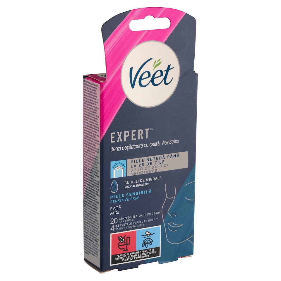 image 1 of Veet Expert Wax Strip and Perfect Finis Wipes with Argan Oil 