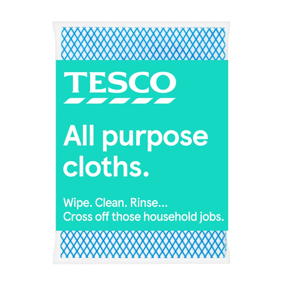 Tesco All Purpose Cloths 25 Pack