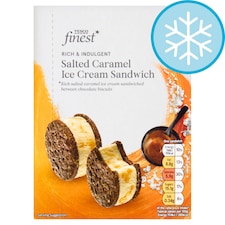 Tesco Finest Salted Caramel Ice Cream Sandwich 4 x 68g