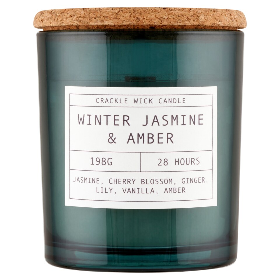 F&F Home Crackle Winter Jasmin & Amber illatos gyertya 198 g