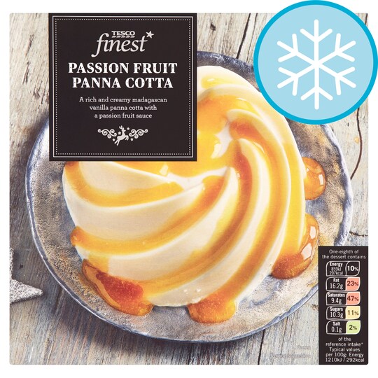 Tesco Finest Passion Fruit Panna Cotta 570g Tesco Groceries