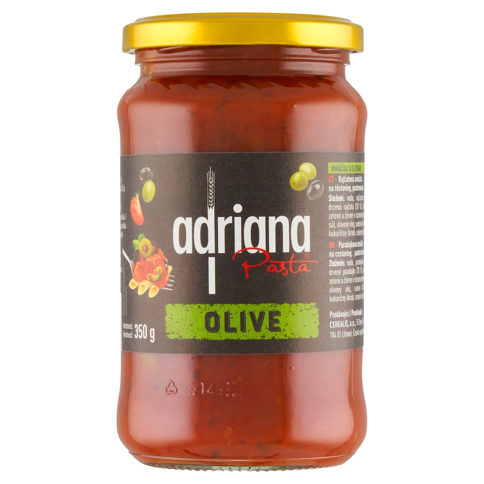 Obrázek 1 pro produkt Adriana Pasta Omáčka s olivami 350g