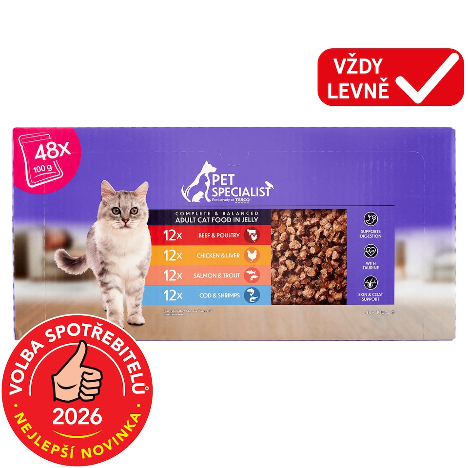 Pet Specialist Chunks in Jelly 48 x 100g (4800g)