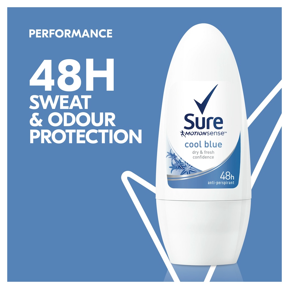 image 1 of Sure Women Cool Blue Roll-On Antiperspirant Deodorant 50Ml