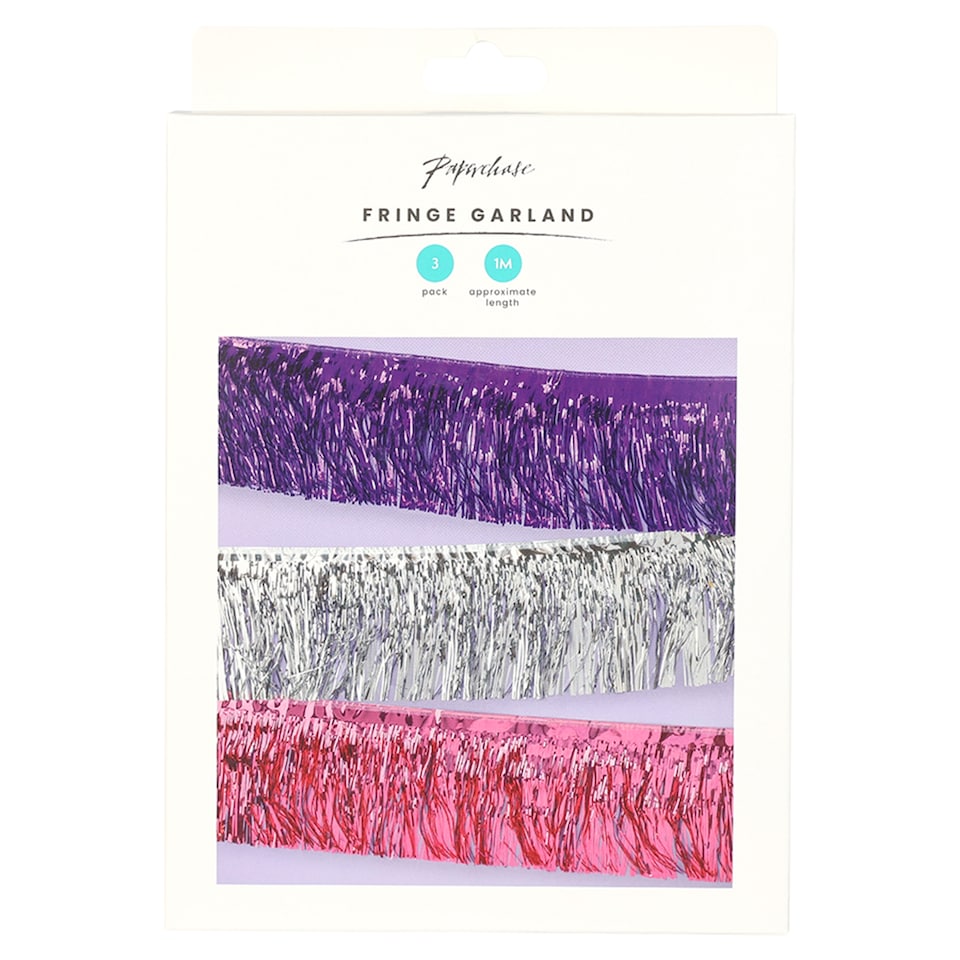 Paperchase Fringe Banner 3 Pack 1 Metres