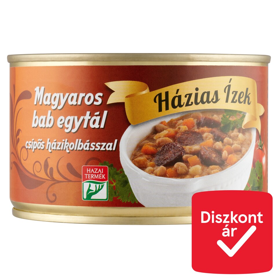 Házias Ízek magyaros bab egytál csípős házikolbásszal 400 g  1. kép