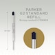 image 3 of Parker Ballpoint Pen Refill, Black Quinkflow Ink, 2 Count