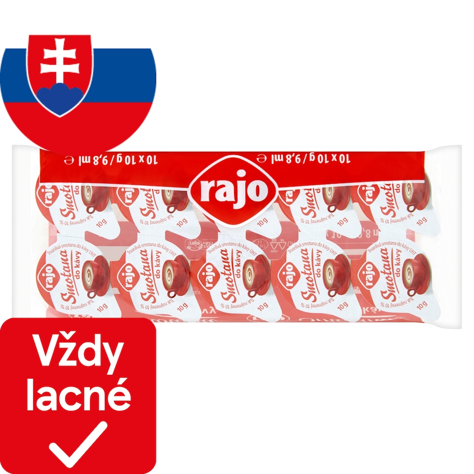 obrázok 1 z Rajo Smotana do kávy 10 x 9,8 ml