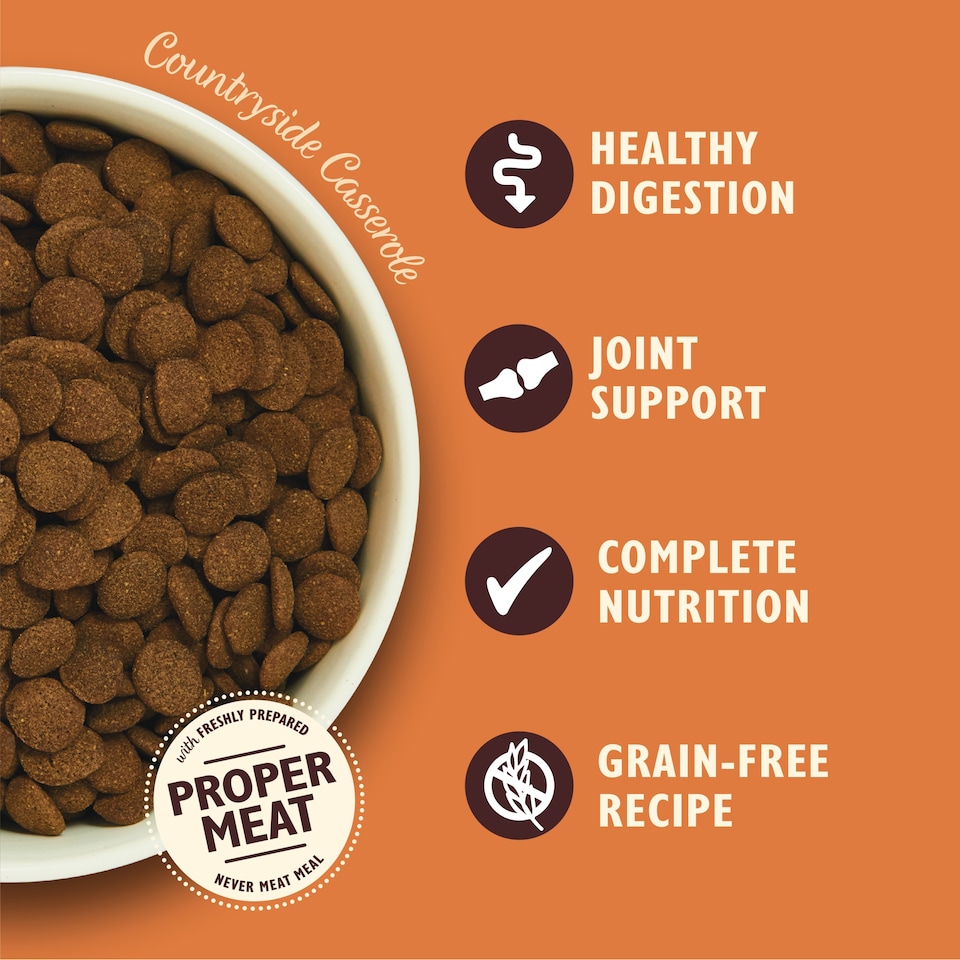 image 1 of Lily's Kitchen Countryside Casserole with Chicken, Duck & Sweet Potatoes Dry Dog Food 7kg