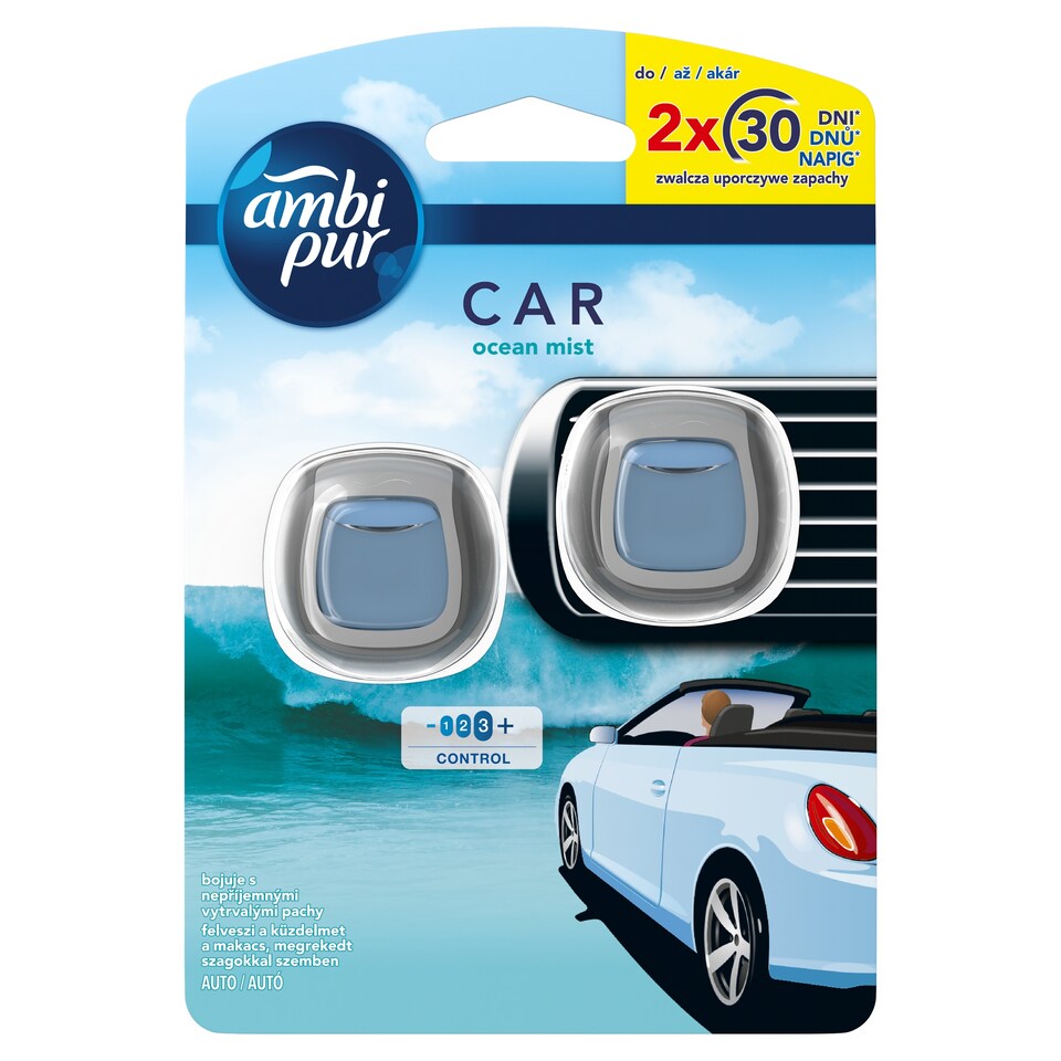 Ambi Pur Air Freshener Car Clip Refill Ocean 2 Unit