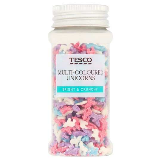 Tesco Multi Colourd Unicorn Sprinkles 45G Tesco Groceries