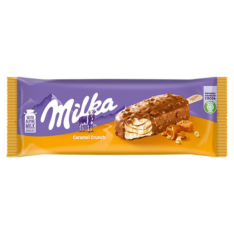 Milka Caramel Crunch Vanilla Flavoured Ice Cream 90 ml