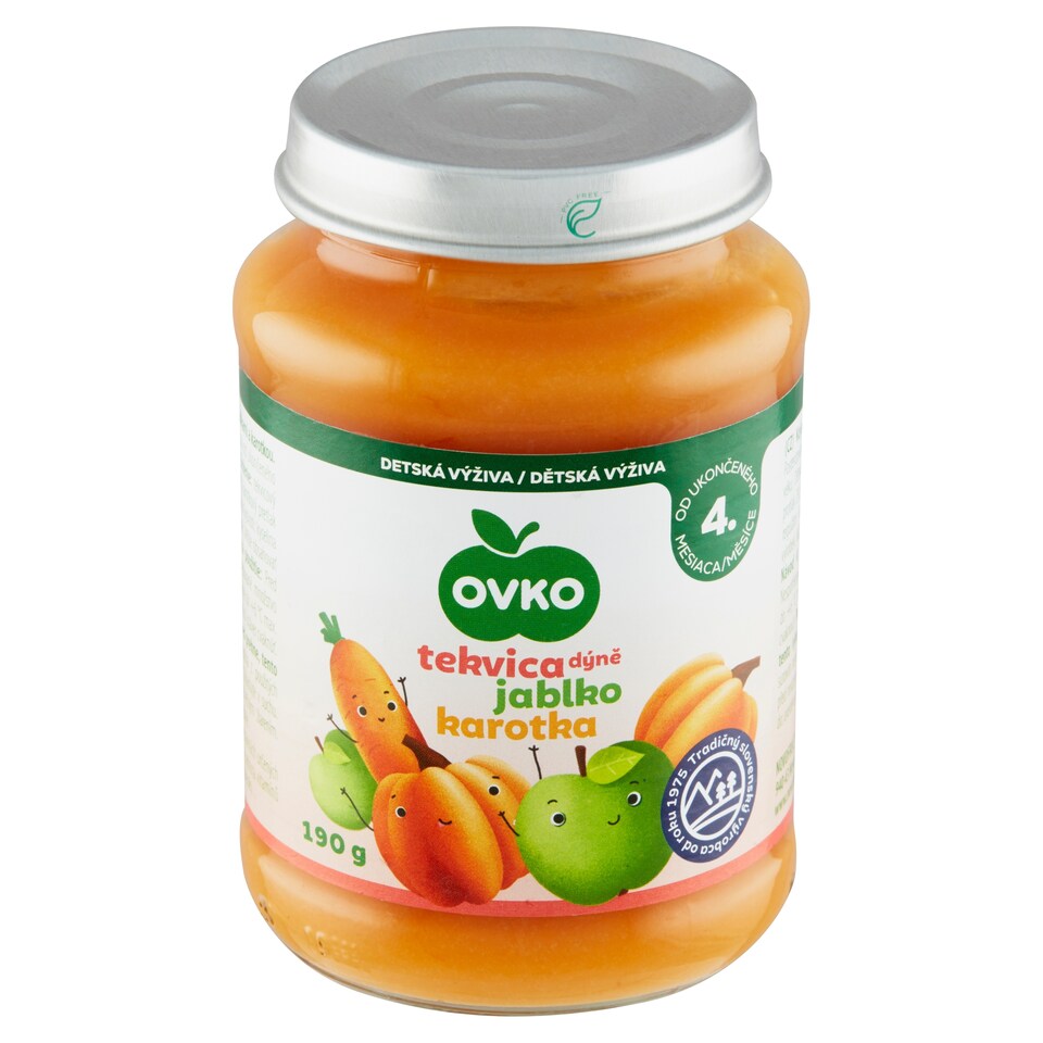 OVKO Dojčenská výživa tekvica jablko 190 g
