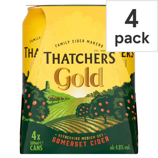 Thatchers Gold Cider 4X500ml Can
