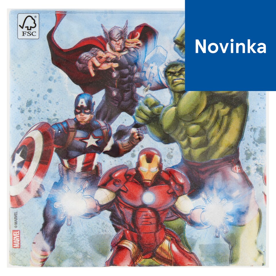 Decorata Party Avengers servítky 2-vrstvové 33 x 33 cm 20 ks