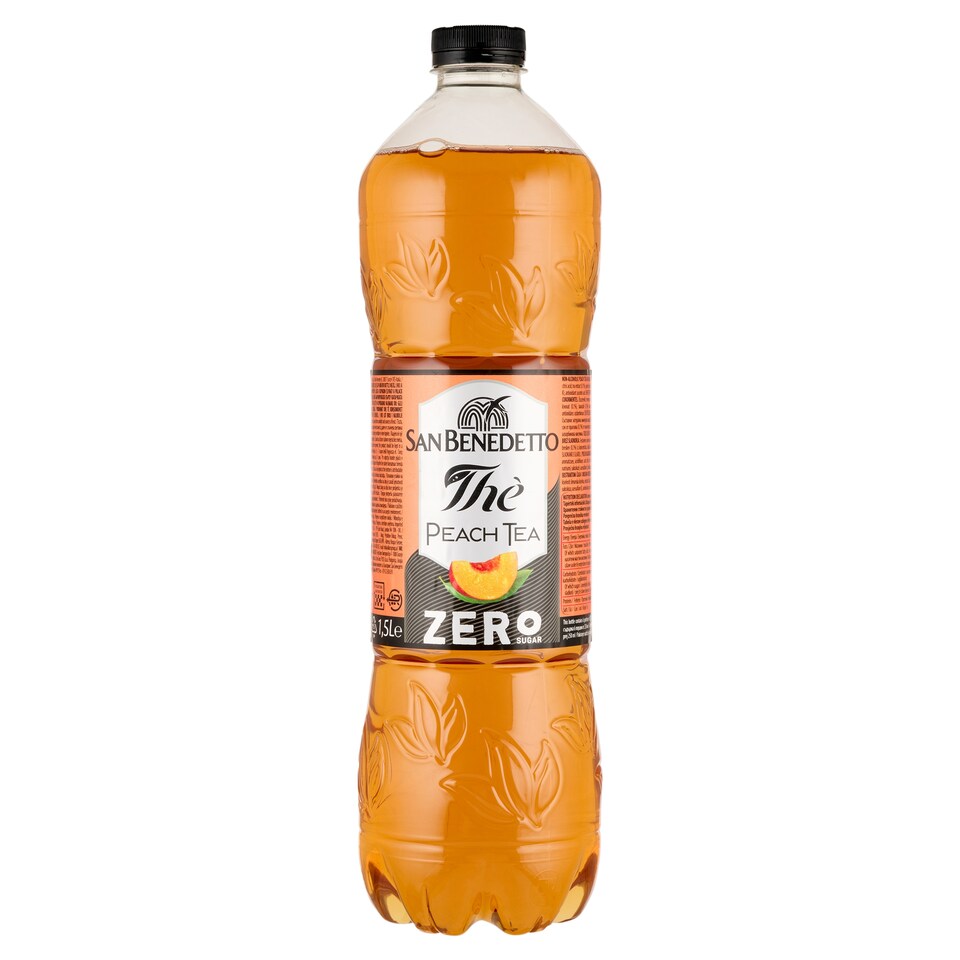 San Benedetto Barackos ice tea ízű cukormentes, alkoholmentes üdítőital 1,5 l  1. kép