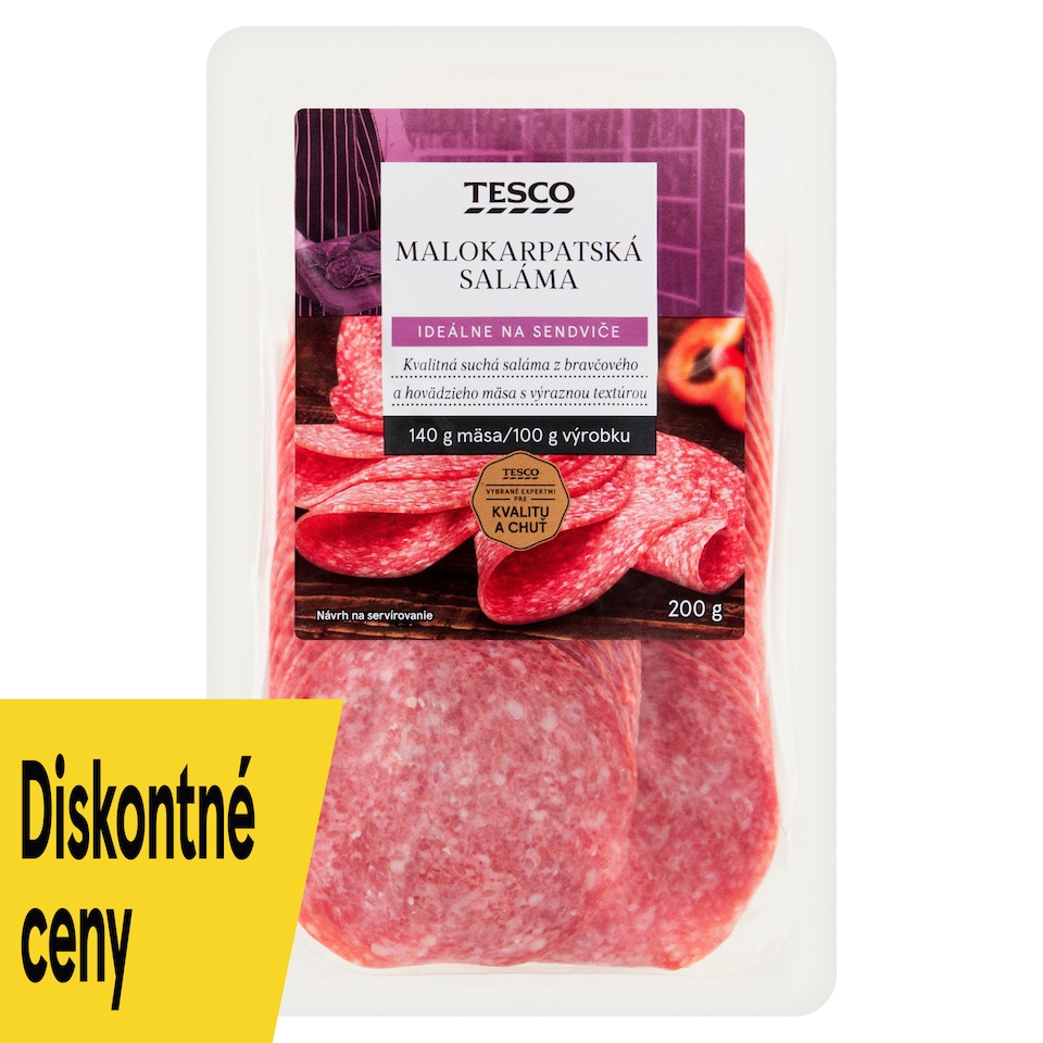 Tesco Malokarpatská saláma 200 g