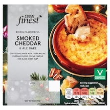 Tesco Finest Hickory Smoked Extra Mature Cheddar Bake With Ale 150G