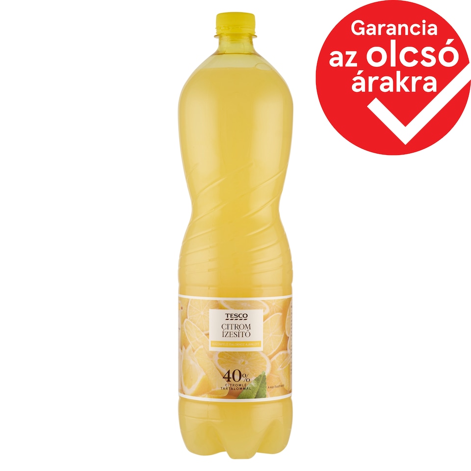 Tesco citrom ízesítő 40% citromlé tartalommal 1,5 l