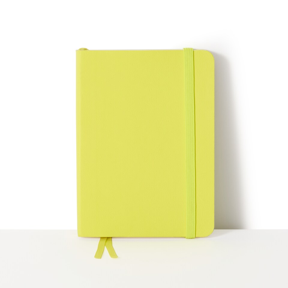 image 1 of Paperchase Agenzio Small Lime Ruled Notebook