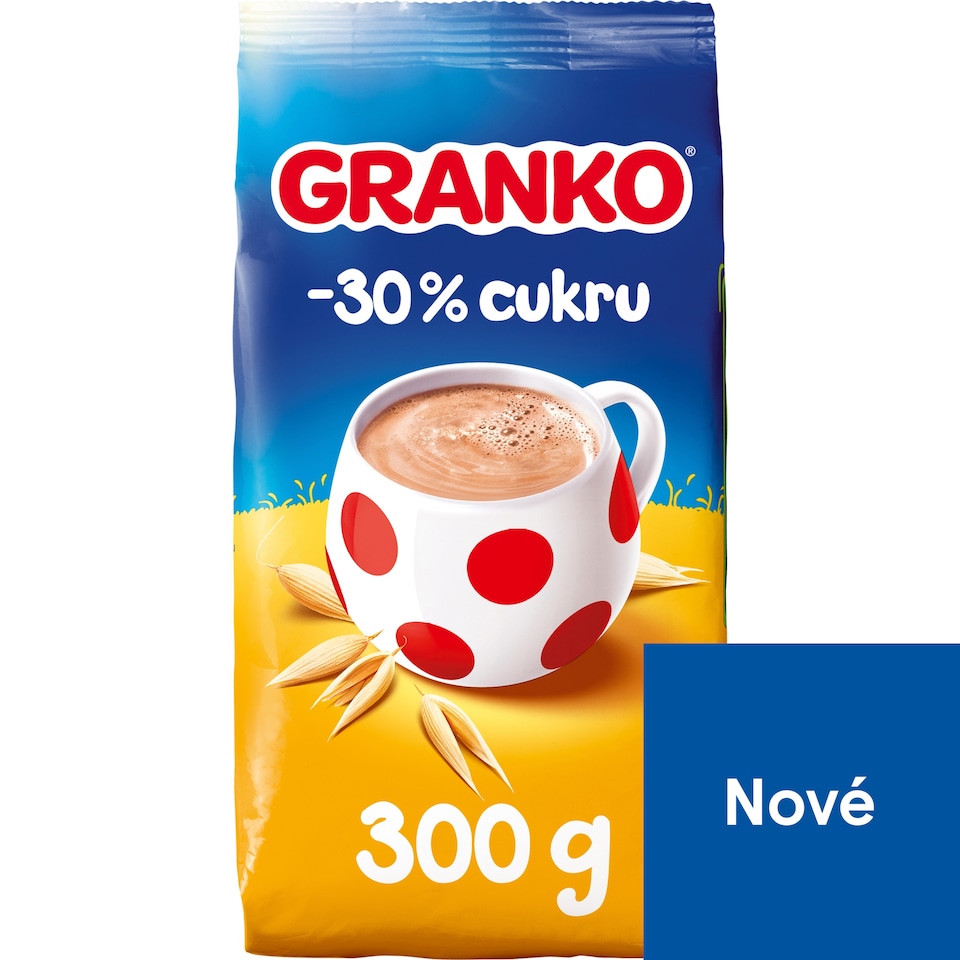 GRANKO -30 % cukru Instantní kakaový nápoj s ovsem 300g