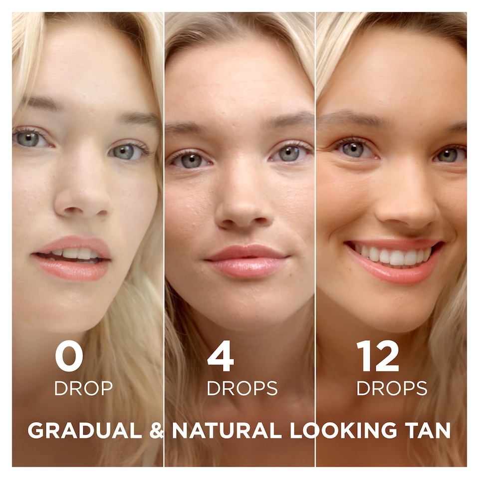 image 1 of Garnier Ambre Solaire Natural Bronzer Self-Tan Face Drops 30Ml
